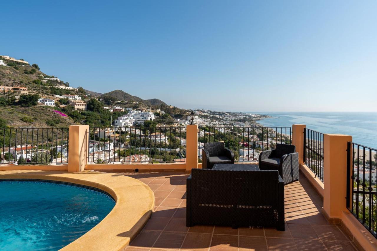 Chalet Con Vistas Al Mar Y Piscina Mojacar Exterior photo